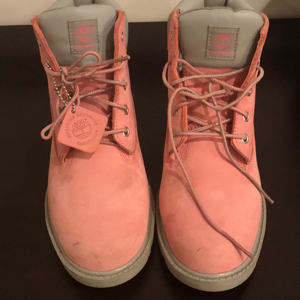 Timberland pink boots size 6 M/M